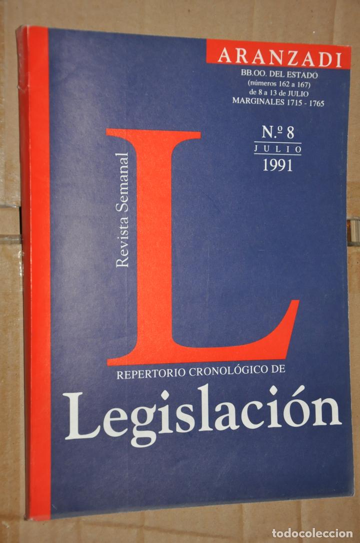 Libros de segunda mano: revista repertorio de legislacion, n&ordm; 8 julio 1991, ver tarifas economicas envios