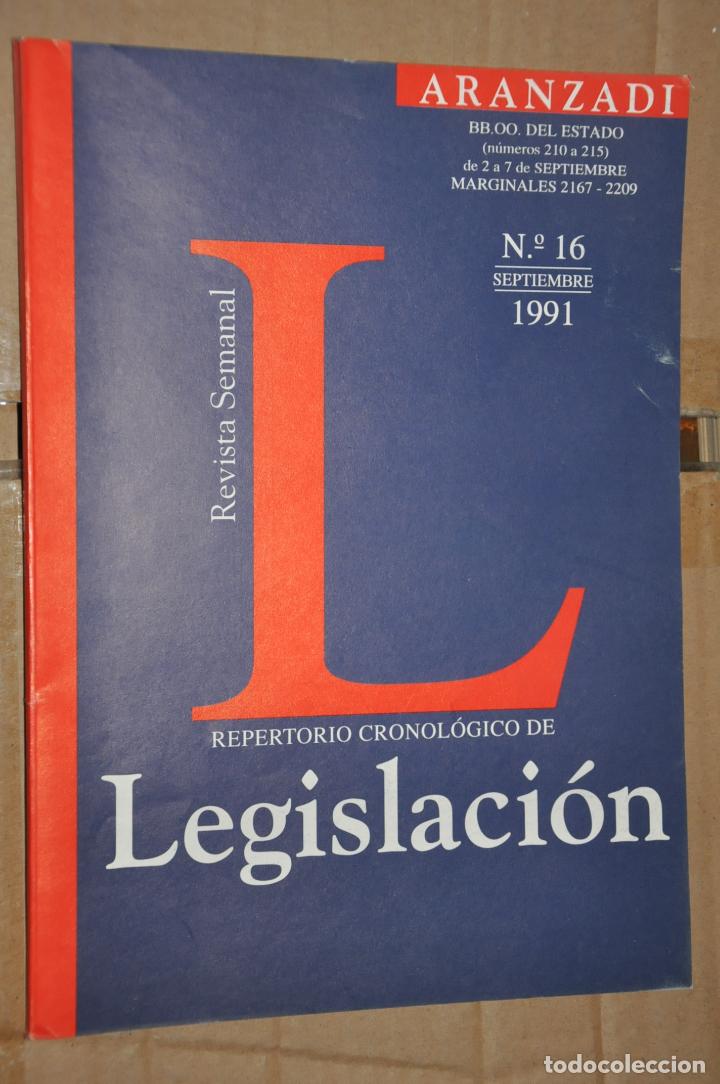 Libros de segunda mano: revista repertorio de legislacion, n&ordm; 16 septiembre 1991, ver tarifas economicas envios