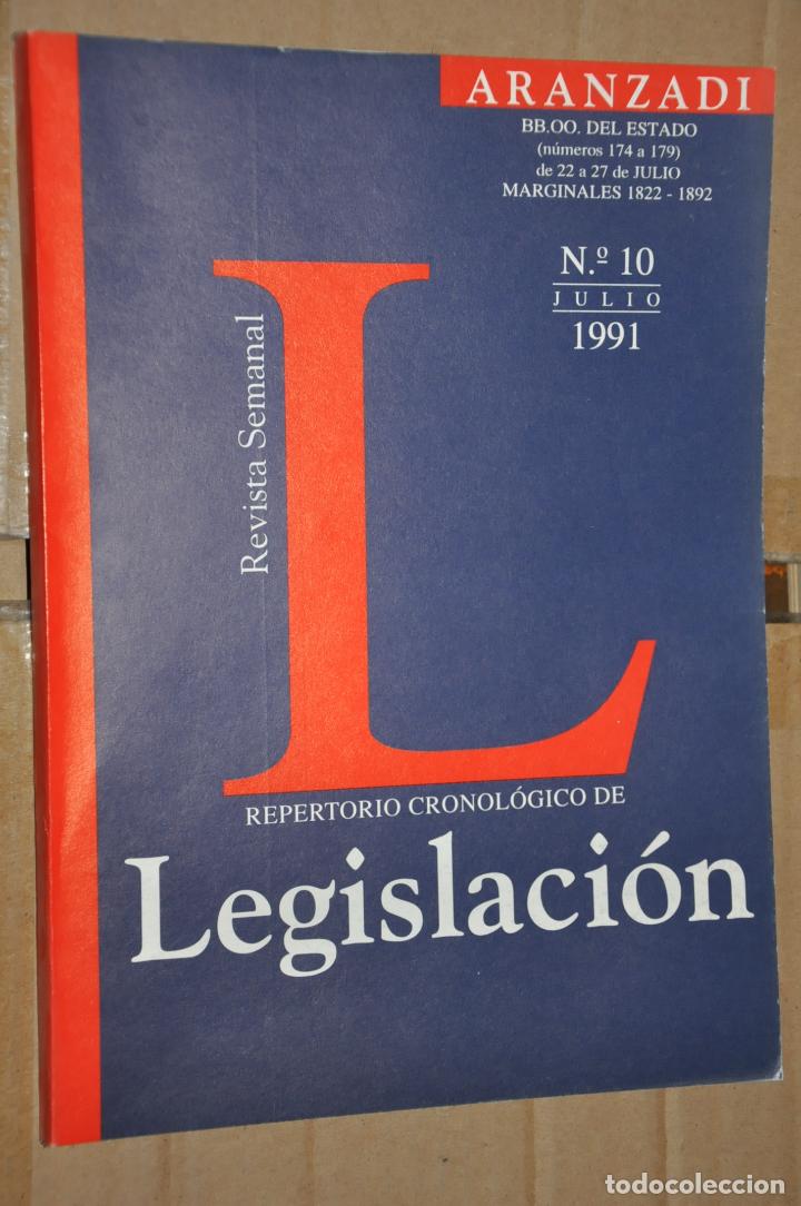 Libros de segunda mano: revista repertorio de legislacion, n&ordm; 10 julio 1991, ver tarifas economicas envios