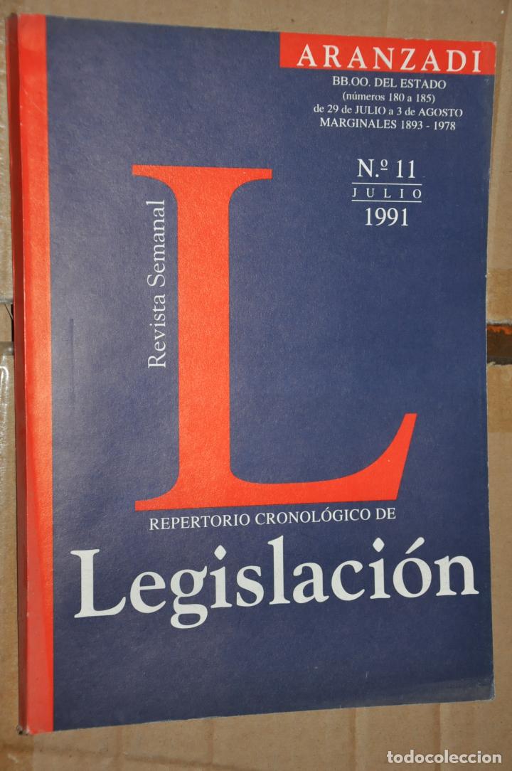 Libros de segunda mano: revista repertorio de legislacion, n&ordm; 11 julio 1991, ver tarifas economicas envios