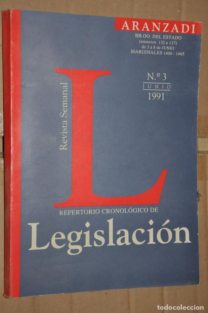 Libros de segunda mano: revista repertorio de legislacion, n&ordm; 3 junio 1991, ver tarifas economicas envios