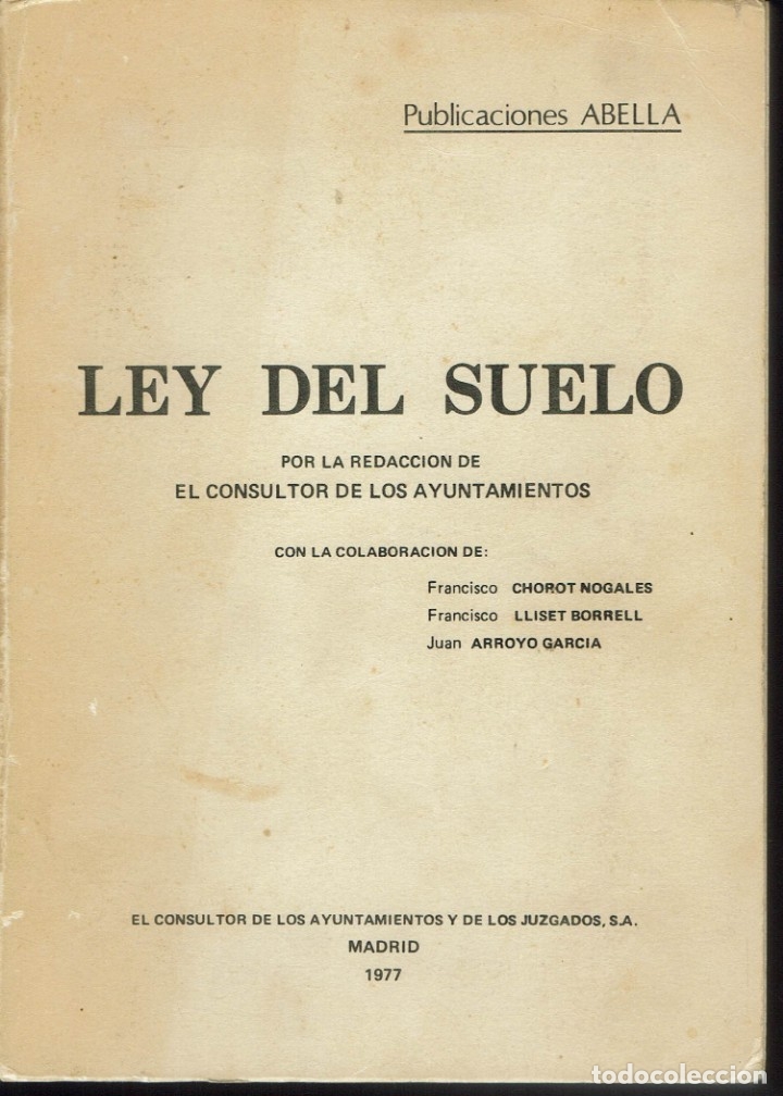 Libros de segunda mano: LEY DEL SUELO. A&Ntilde;O 1977. (AP) - Foto 1