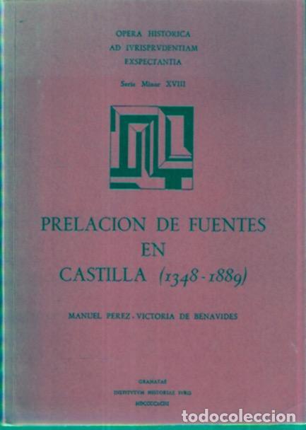 Gebrauchte B&uuml;cher: Relaci&oacute;n de fuentes en Castilla (1348-1889) - P&eacute;rez-Victoria de Benavides, Manuel