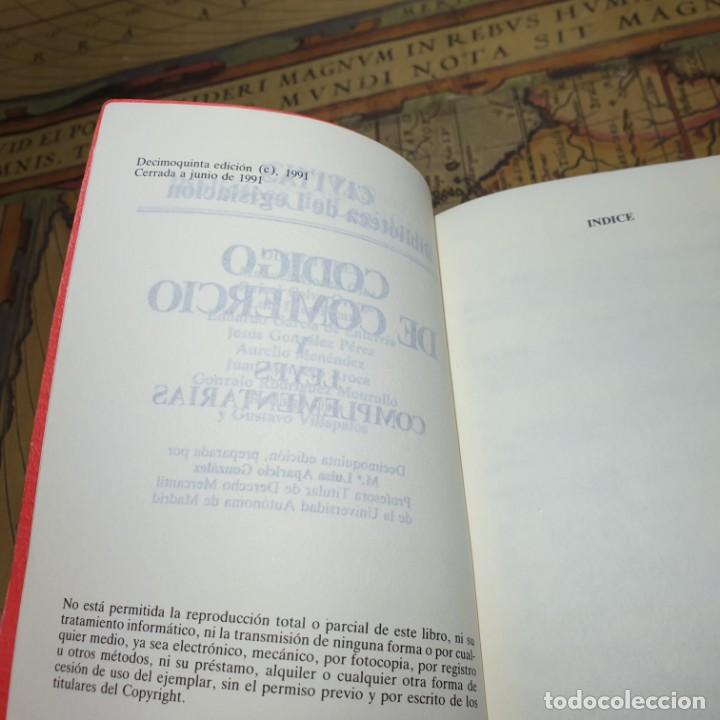 Libros de segunda mano: CODIGO DE COMERCIO Y LEYES COMPLEMENTARIAS. EDITORIAL CIVITAS 1991. - Foto 3