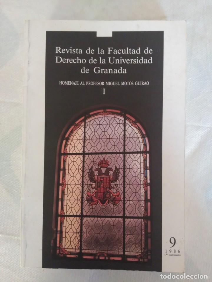 Libros de segunda mano: REVISTA DE LA FACULTAD DE DERECHO DE GRANADA NUMERO 9 1986