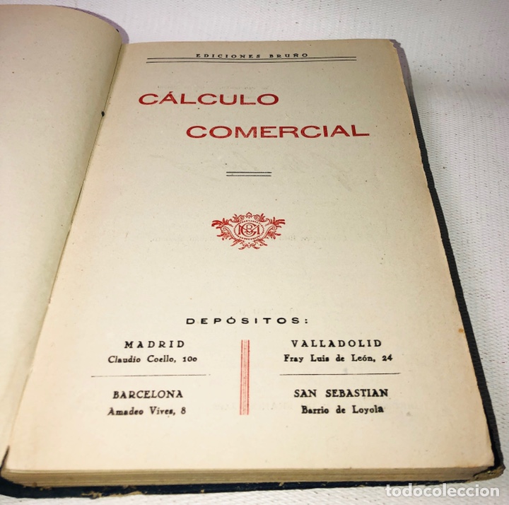 Libros de segunda mano: CALCULO COMERCIAL - ED. BRU&Ntilde;O - Foto 3