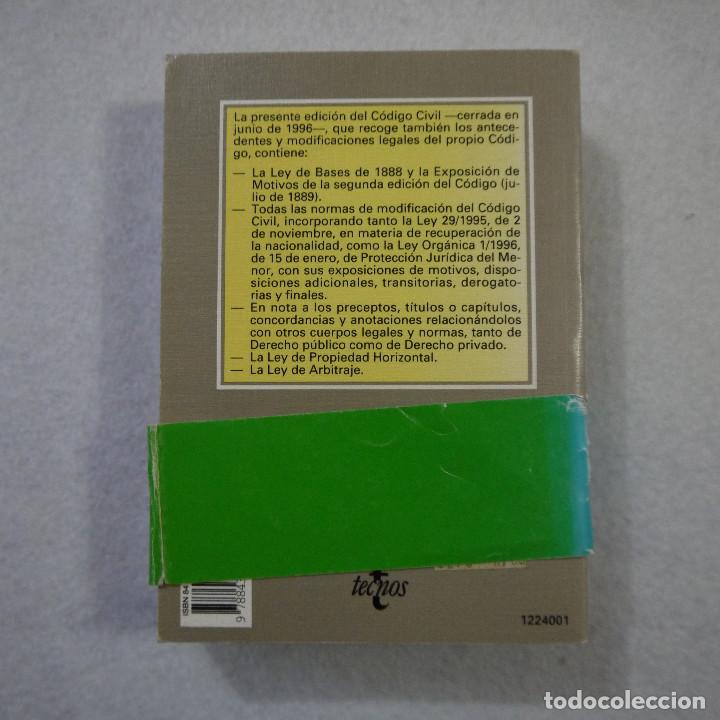 Libros de segunda mano: C&Oacute;DIGO CIVIL - EDITORIAL TECNOS - 1996 - Foto 2