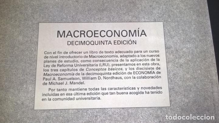 Libros de segunda mano: MACROECONOMIA. PAUL A. SAMUELSON Y WILLIAM D. NORDHAUS. McGRAW HILL 1997. - Foto 3