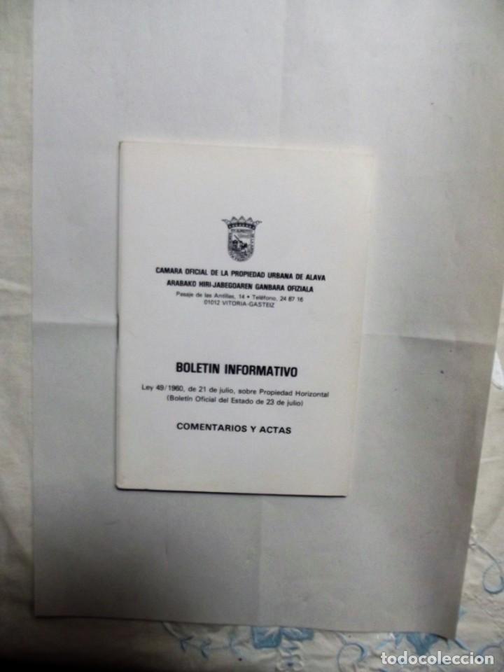 Gebrauchte B&uuml;cher: BOLETIN INFORMATIVO COMENTARIOS Y ACTAS CAMARA OFICIAL DE LA PROPIEDAD URBANA DE ALAVA