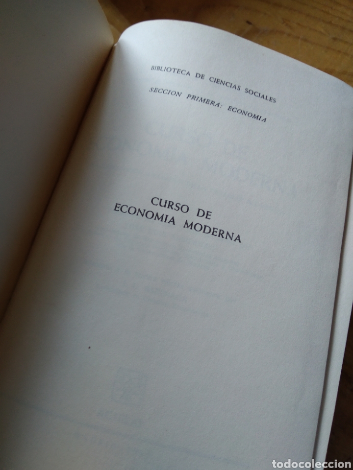 Libros de segunda mano: CURSO DE ECONOM&Iacute;A MODERNA. PAUL A. SAMUELSON #0307 - Foto 2