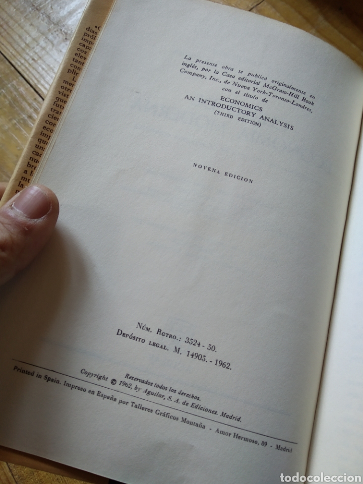 Libros de segunda mano: CURSO DE ECONOM&Iacute;A MODERNA. PAUL A. SAMUELSON #0307 - Foto 4