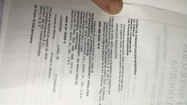 Libros de segunda mano: CURSO DE ADMINISTRACION MODERNA - Koontz- ODonnell - Foto 6