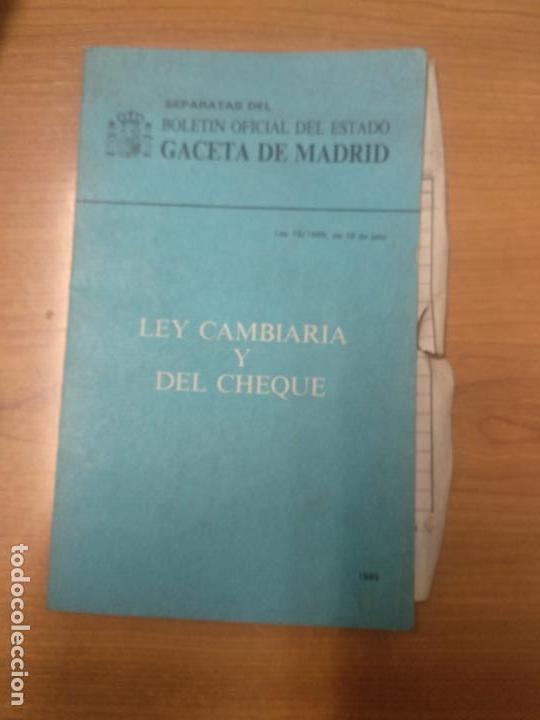 Libros de segunda mano: Ley cambiaria y del cheque - Foto 1