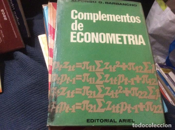 Libros de segunda mano: Complementos de econometr&iacute;a - BARBANCHO, Alfonso - Foto 1