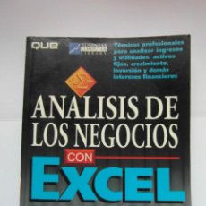 Libri di seconda mano: ANALISIS DE NEGOCIOS CON EXCEL. CONRAD CARLBERG. 1996. NO INCLUYE EL CD. DEBIBL