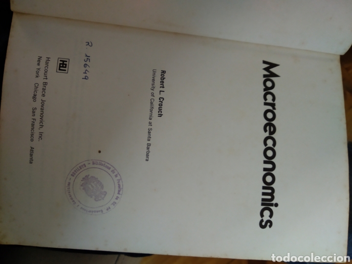 Libros de segunda mano: MACROECONOMICS. ROBERT L. CROUCH #1222 - Foto 2