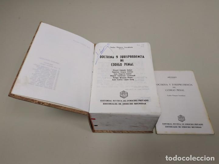 Libri di seconda mano: 519- DOCTRINA Y JURISPRUDENCIAL DEL CODIGO PENAL VAZQUEZ IRUZUBIETA + APENDICE 1988 3654 PAG