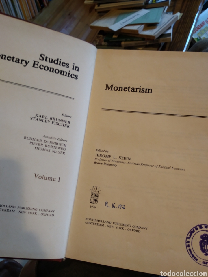 Libros de segunda mano: MONETARISM. JEROME L. STEIN #0808 - Foto 2