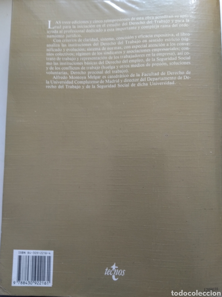Libros de segunda mano: DERECHO DEL TRABAJO - Foto 3