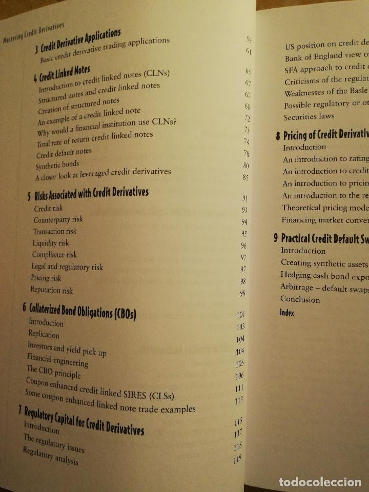 Libros de segunda mano: MASTERING CREDIT DERIVATIVES (ANDREW KASAPI) PRENTICE HALL - Foto 4