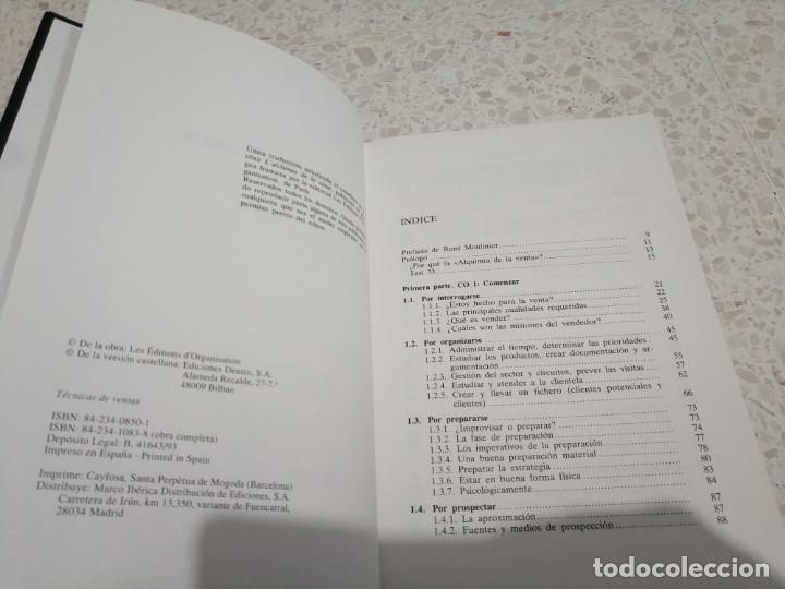 Libros de segunda mano: TECNICAS DE VENTA.- P. RATAUD - Foto 3