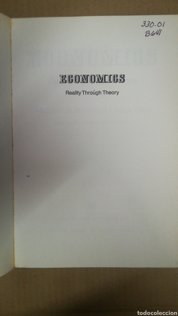 Libros de segunda mano: ECONOMICS. REALITY THROUGH THEORY. 1973. - Foto 3
