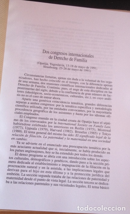 Libri di seconda mano: DOS CONGRESOS INTERNACIONALES DE DERECHO DE FAMILIA. -