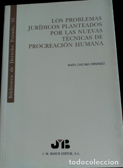 Libri di seconda mano: LOS PROBLEMAS JURIDICOS PLANTEADOS POR LAS NUEVAS TECNICAS DE PROCREACION HUMANA. - CARCABA FERNANDE