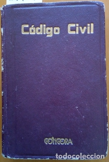 Libri di seconda mano: COLECCION ESCOLAR DE LEYES Y CODIGOS. VOLUMEN I. C&Oacute;DIGO CIVIL. -