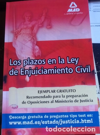 Libri di seconda mano: LOS PLAZOS EN LA LEY DE ENJUICIAMIENTO CIVIL. - RODRIGUEZ RIVERA, Francisco Enrique.