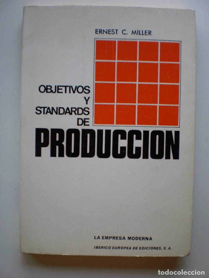 Libros de segunda mano: OBJETIVOS Y STANDARDS DE PRODUCCION - Foto 1