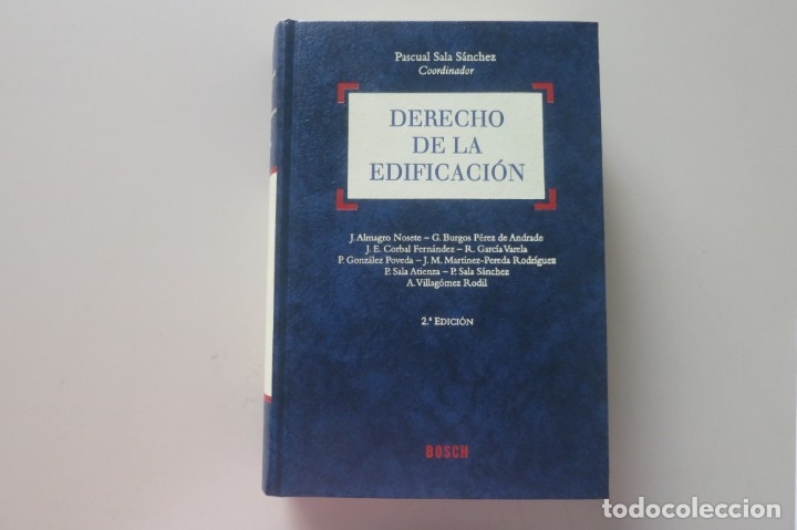 Libros de segunda mano: DERECHO DE LA EDIFICACION. PASCUAL SALA SANCHEZ - Foto 1