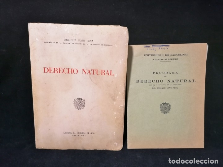 Libri di seconda mano: Antiguo libro y programa de derecho 1961
