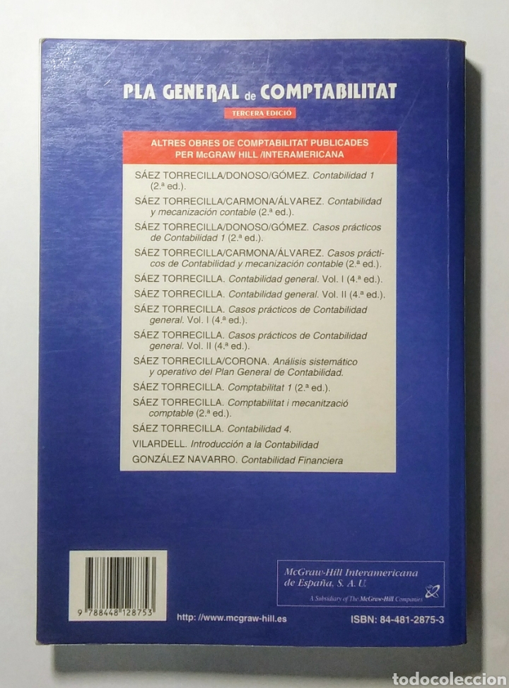 Libros de segunda mano: Pla General de Comptabilitat 1991. Usado. - Foto 2