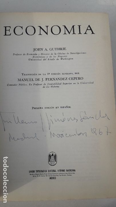 Libros de segunda mano: ECONOM&Iacute;A. UTHEA (John A. Guthrie) - Foto 5