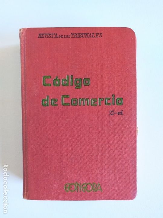 Libros de segunda mano: C&oacute;digo de Comercio. Revista de los tribunales. 21 Edici&oacute;n. - Foto 1