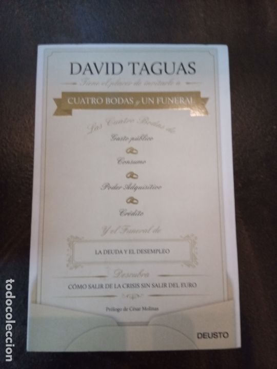 Gebrauchte B&uuml;cher: David Taguas: Cuatro bodas y un funeral. C&oacute;mo salir de la crisis sin salir del euro