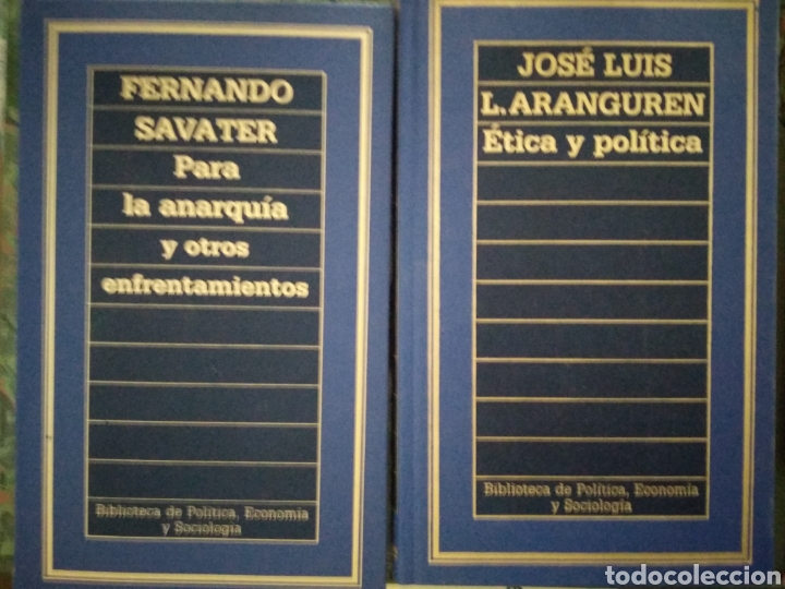 Libros de segunda mano: 3 libros Biblioteca de econom&iacute;a, pol&iacute;tica y sociolog&iacute;a. SAVATER, ARANGUREN Y TAMAMES