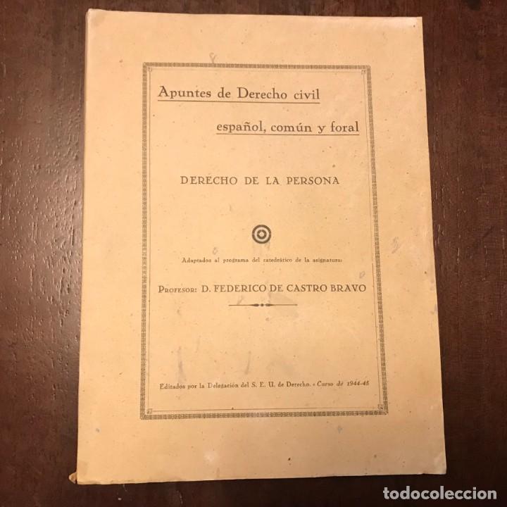 Apuntes De Derecho Civil Espanol Comun Y Foral Comprar Libros De Derecho Economia Y Comercio En Todocoleccion 188494091