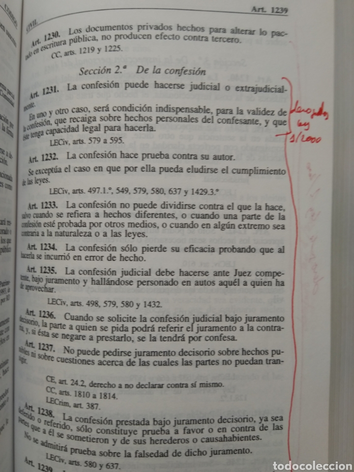 Libros de segunda mano: C&Oacute;DIGO CIVIL 1996/ARANZADI - Foto 3