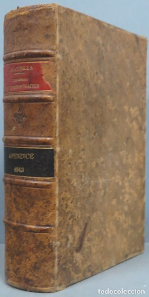 Libri di seconda mano: BOLETIN JURIDICO-ADMINISTRATIVO. ALCUBILLA. APENDICE 1943