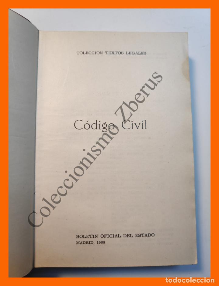 Libros de segunda mano: CODIGO Civil - 1966 - Foto 2