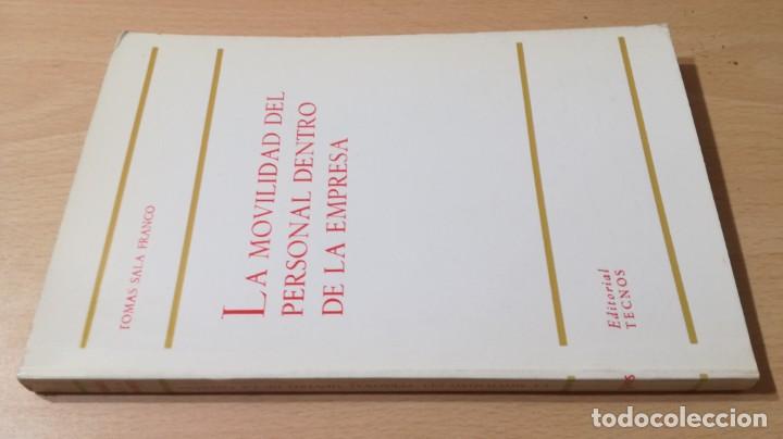 Gebrauchte B&uuml;cher: LA MOVILIDAD DEL PERSONAL DENTRO DE LA EMPRESA - TOMAS SALA FRANCO - TECNOS		M502
