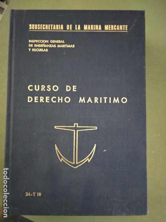 Libros de segunda mano: Curso de derecho mar&iacute;timo. Agust&iacute;n Vigier de Torres. - Foto 1