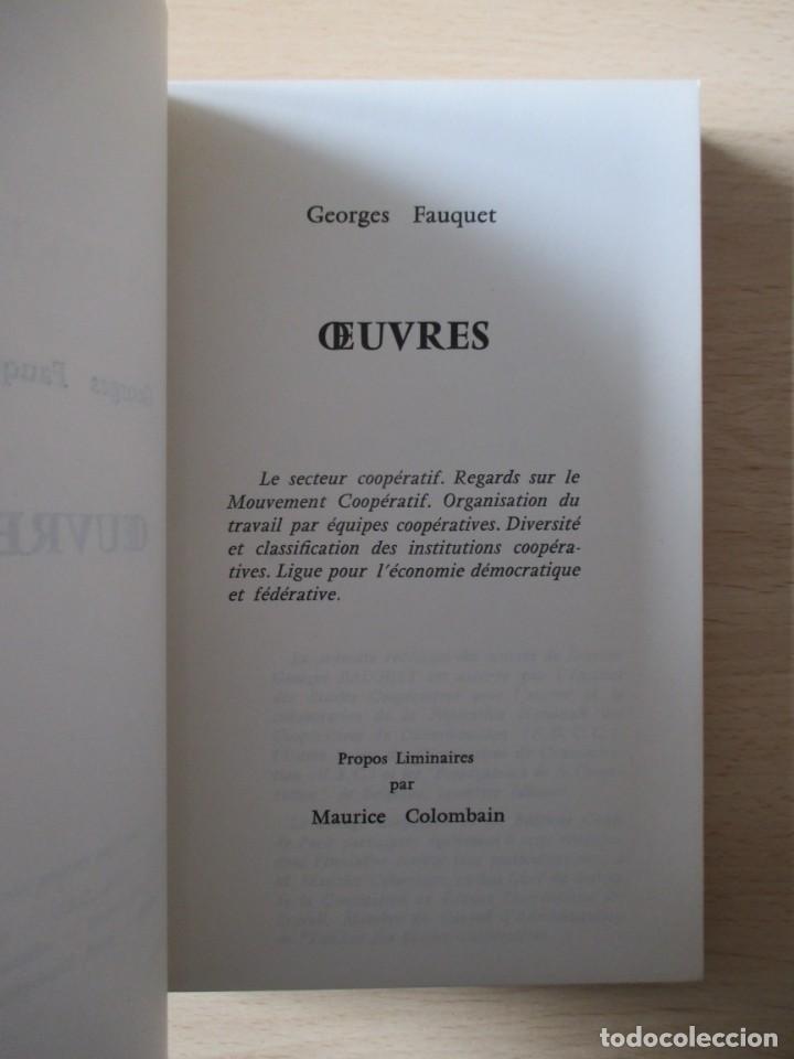 Libros de segunda mano: Oeuvres, de Georges Fauquet - Foto 3