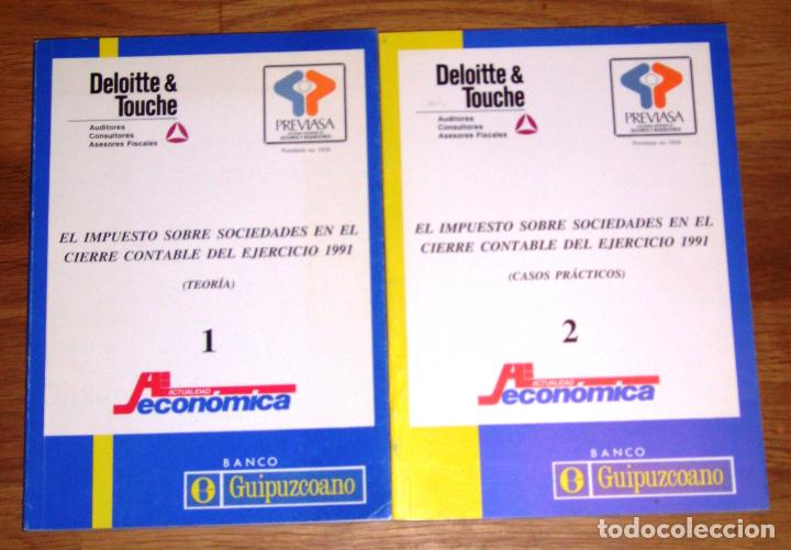 Libri di seconda mano: IMPUESTO SOBRE SOCIEDADES EN EL CIERRE DEL EJERCICIO CONTABLE DEL EJERCICIO 1991 (2 vol.)