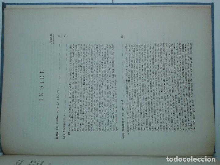 Libros de segunda mano: FORMULARIO DE CONTRATOS DOCUMENTOS Y ESCRITOS 1957 2&ordf; EDICI&Oacute;N GINER - Foto 3