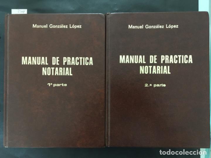 Libros de segunda mano: MANUAL DE PRACTICA NOTARIAL. MANUEL GONZALEZ LOPEZ - Foto 1