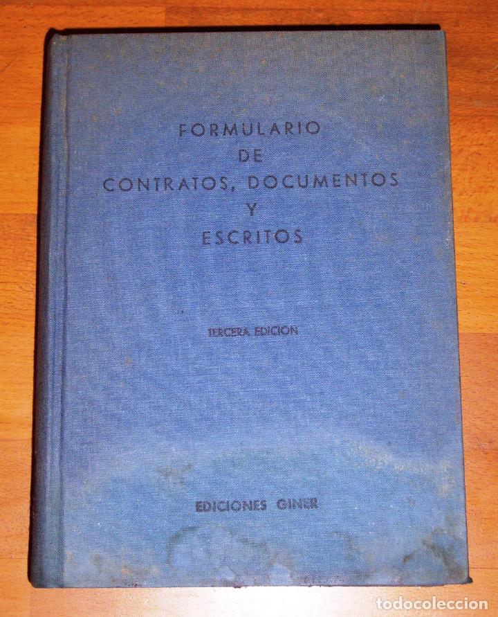 Libros de segunda mano: FORMULARIO DE CONTRATOS, DOCUMENTOS Y ESCRITOS - Foto 1
