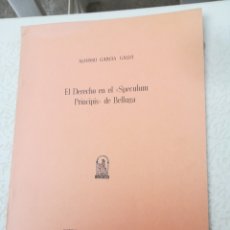 Libros de segunda mano: EL DERECHO EN E SPECULUM PRINCIPIS DE BULLUGA ALFONSO GARCÍA GALLO MADRID 1972. Lote 201654383